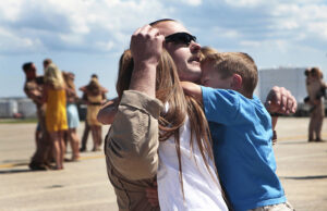 Marine captures emotional military homecomings